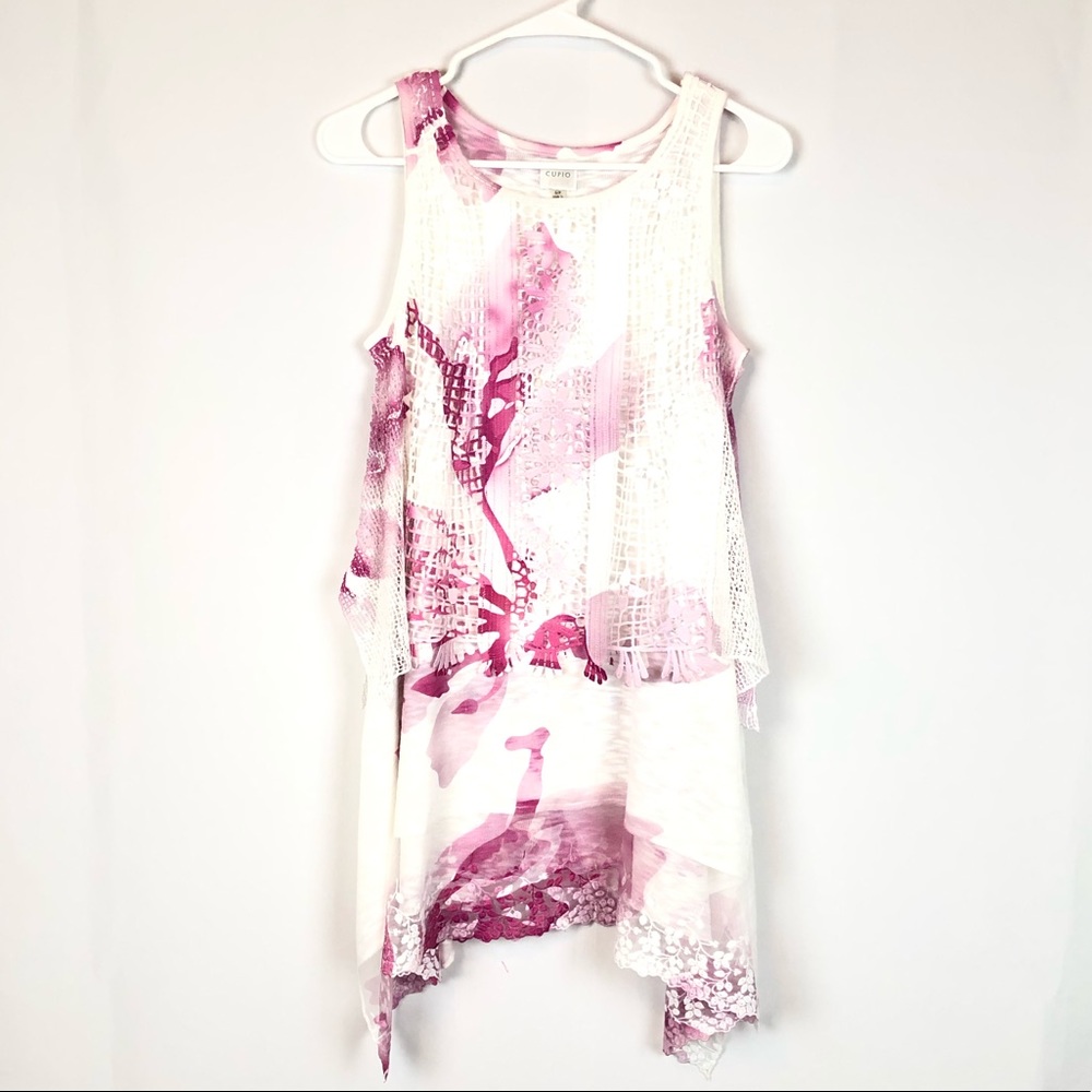 CUPIO  Sleeveless Long Cut Top